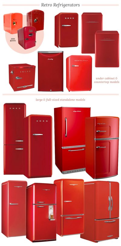 Retro Refrigerators and Mini Fridges