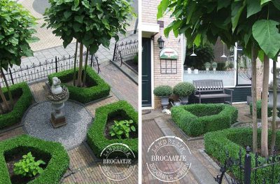 Formal Front Garden Parterre — Brocaatje Landelijk Brocante Wonen