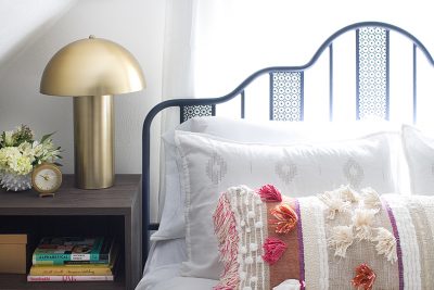 Guest Room Bed and Night Stand | Making it Lovely