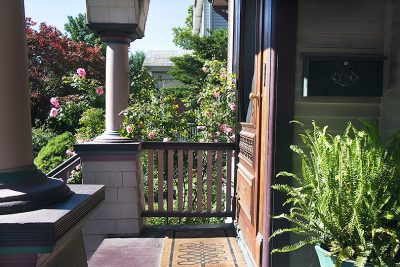 New Trellis for the Climbing Rose on the Front Porch