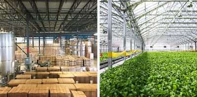 Method's South Side Soapbox is a factory and warehouse below, and a Gotham Greens greenhouse above