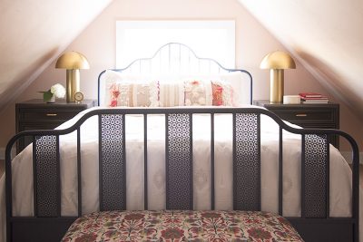 Bed Centered Under Attic Eaves