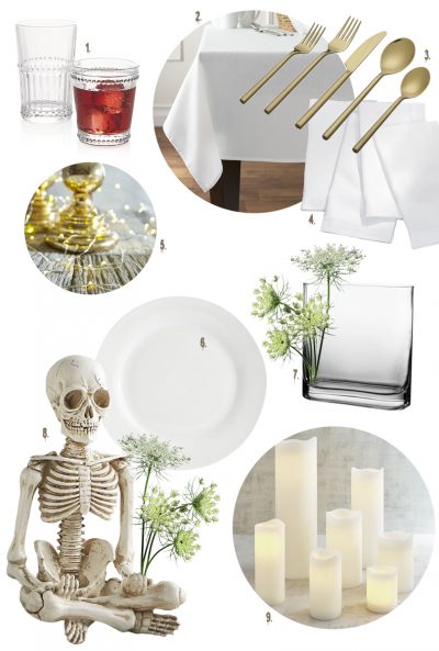Dîner en Blanc Gothic White Tabletop Sources | Making it Lovely