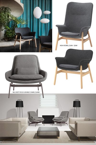 IKEA VEDBO vs. Blu Dot FIeld Lounge Chair