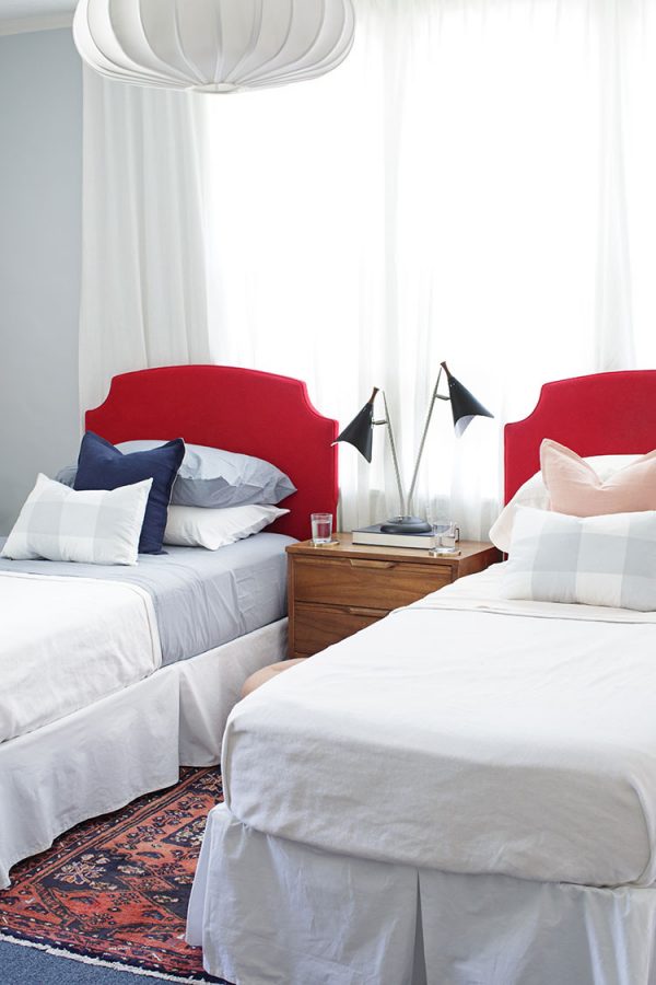 Red and Light Blue Bedrooms Making it Lovely