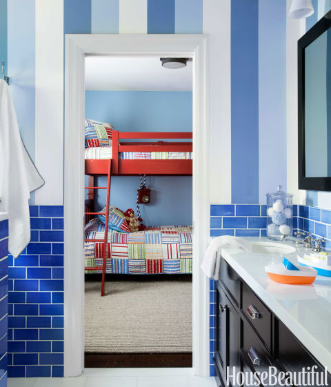 Red Kids' Bunkbeds, Bedroom by Matthew Leverone
