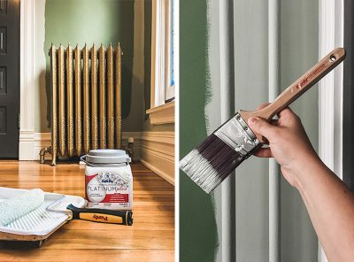 Painting with Dutch Boy Paints and Purdy Roller and Brush