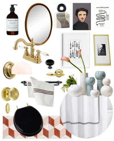 Tumbling Blocks Bathroom Design | Making it Lovely