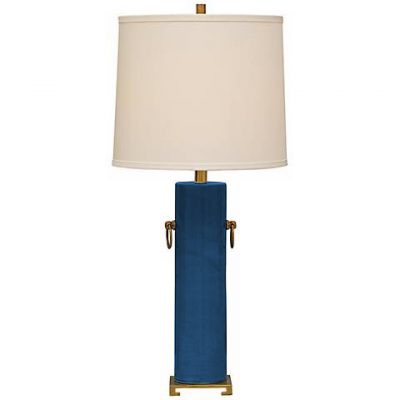 Teal Blue Beverly Lamp