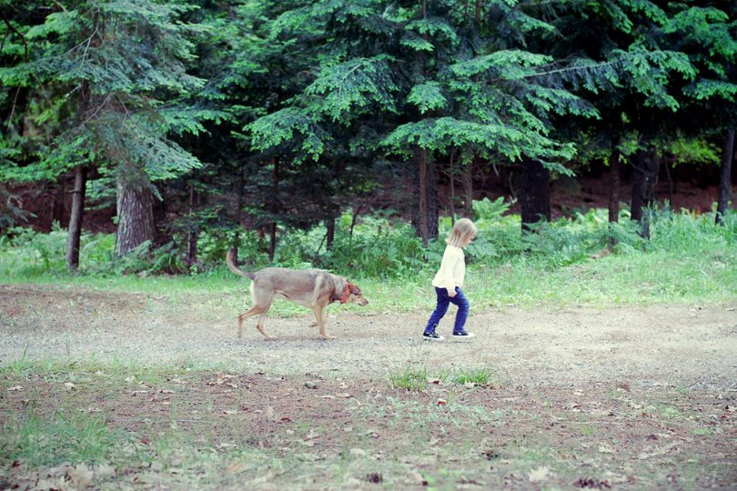 Eleanor in the Woods with Murray