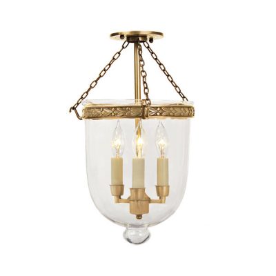 JVI Designs 3-Light Medium Bell Jar Foyer Pendant, Wayfair