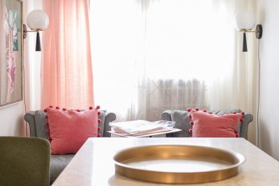 Window Nook, Making it Lovely's Home Office in Progress for the One Room Challenge