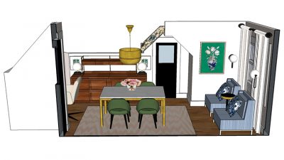 Office Layout (Made with SketchUp) | Making it Lovely