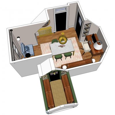 Office Closet Layout (Made with SketchUp) | Making it Lovely
