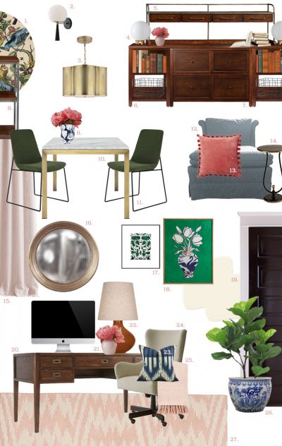 Office Design Plan | Making it Lovely, One Room Challenge