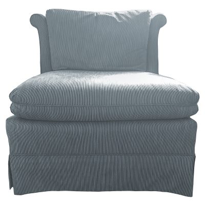 Vintage Blue Slipper Chair