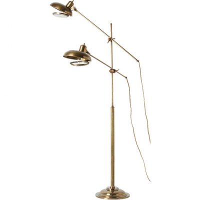 Brass Double Floor Lamp, Anthropologie