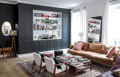 Parisian apartment of Morgane Sézalory, designer for Sézane - living room