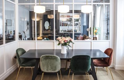 Parisian apartment of Morgane Sézalory, designer for Sézane - dining room