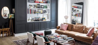 Parisian apartment of Morgane Sézalory, designer for Sézane - living room