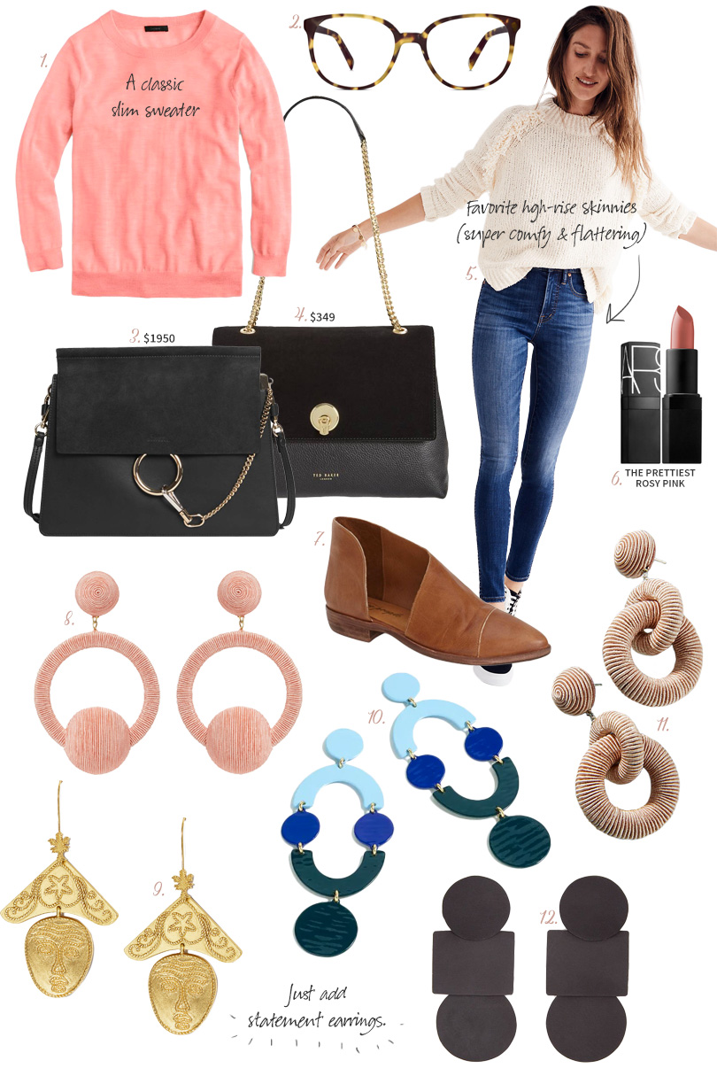 Just Add Statement Earrings