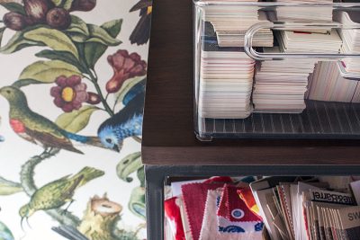 Paint Swatch Fan Decks and Fabric Samples