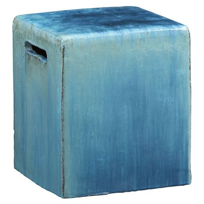 Carilo Blue Ceramic Garden Stool