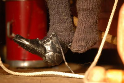 Frances Glessner Lee and The Nutshell Studies of Unexplained Death - attic shoe detail