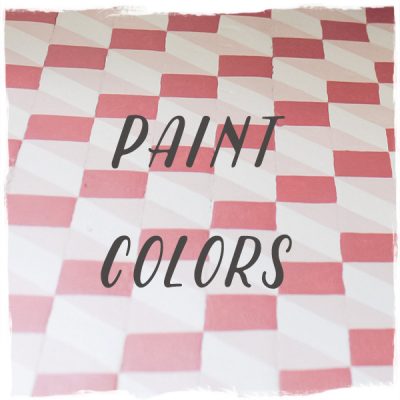 Paint Colors: DIY Tumbling Blocks — Puppy Paws, Odessa Pink, and Crimson, Benjamin Moore