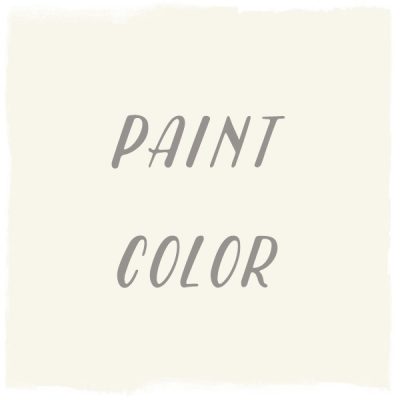 Paint Color: Crisp Linen White, Glidden