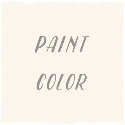 Paint Color: Simply White, Benjamin Moore