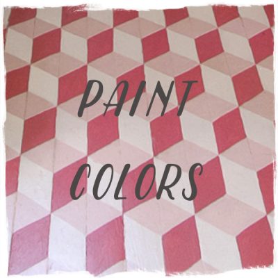 Paint Colors: DIY Tumbling Blocks — Puppy Paws, Odessa Pink, and Crimson, Benjamin Moore
