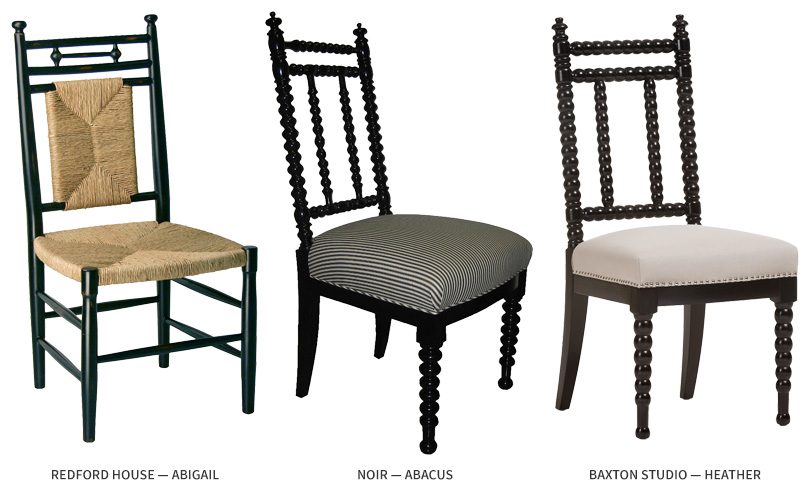 Dining Chairs with Traditional Details