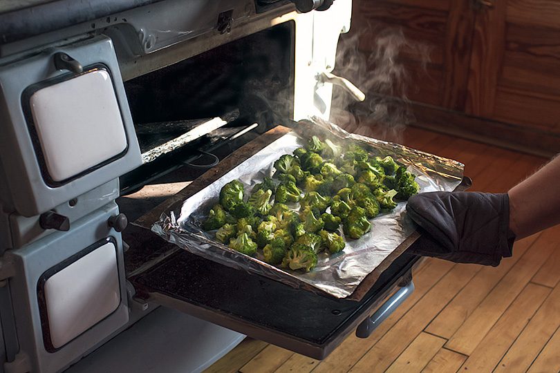 Roasted Broccoli from an Antique Stove (1918)