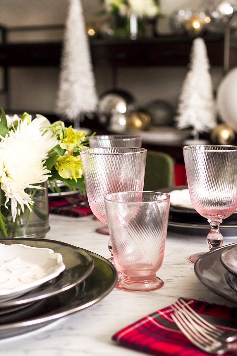 Arabella Petal Pink Footed Goblet and Tumbler by Juliska from CarefulPeach | Making it Lovely