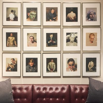 Framed Book Pages (Michaël Bohhremans; As sweet as it gets) in Room & Board's Chicago Showroom