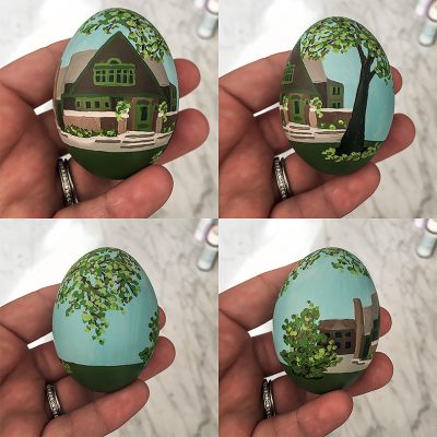 A Frank Lloyd Wright Easter Egg for Illinois | Nicole Balch of Making it Lovely for Food Network Magazine