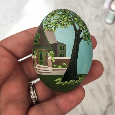 A Frank Lloyd Wright Easter Egg for Illinois (Right Side) | Nicole Balch of Making it Lovely for Food Network Magazine