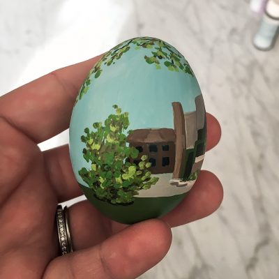 A Frank Lloyd Wright Easter Egg for Illinois (Left Side) | Nicole Balch of Making it Lovely for Food Network Magazine