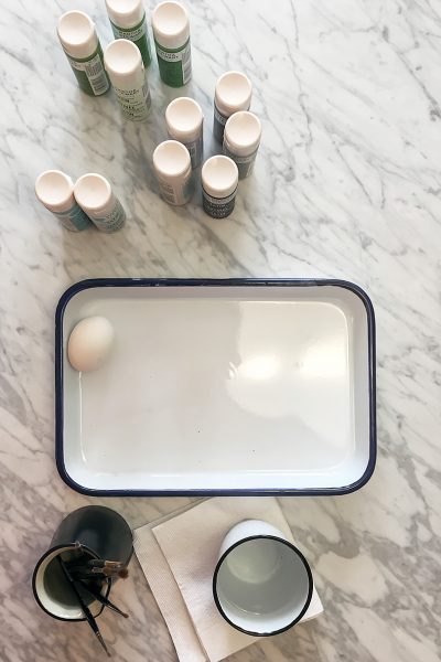 Acrylic Craft Paints to Paint a Ceramic Egg