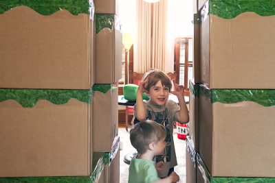 Minecraft Birthday Party - Blocks for a Fort!