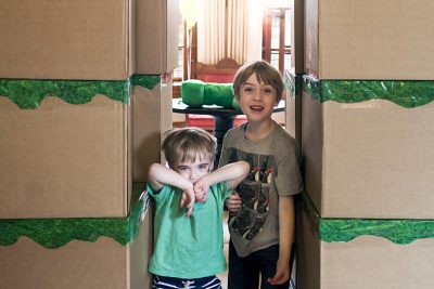 Minecraft Birthday Party - Blocks for a Fort!