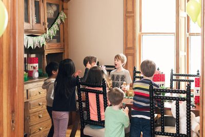 Minecraft Birthday Party Dining Room Decorations