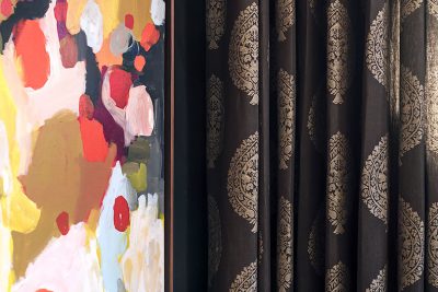 Detail of Custom Window Treatments from The Shade Store | Making it Lovely