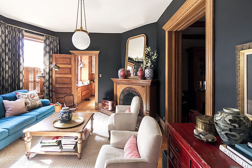 Louis-Philippe-Style Mirror Above Fireplace | Making it Lovely