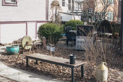 A Lonely Bench in the Backyard, Before Changes to the Garden