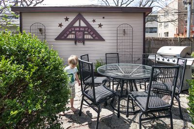 New Trellises on the Garage