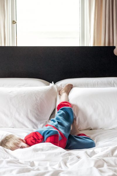 Spiderman Crashes the Bed