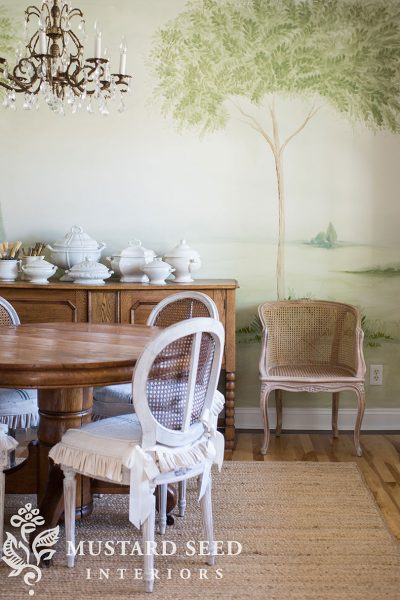 Miss Mustard Seed Hand-Painted Landscape Mural