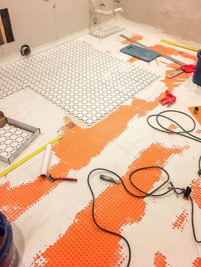 DIY Tile Installation Begins!